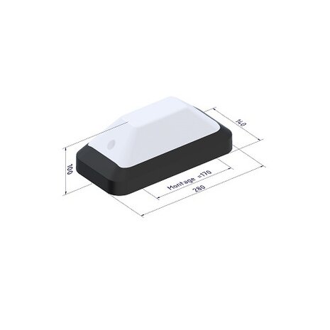 VVE VERLICHTING MG1, G23 LED PLS voorbereid, wit/helder-frosted, excl. G23 LED lichtbron