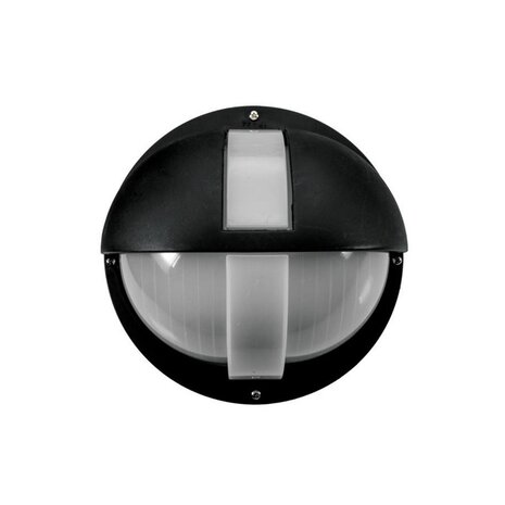 VVE VERLICHTING ME5, 1 x E27 LED lamp voorbereid, zwart/opaal, excl. E27 LED lichtbron