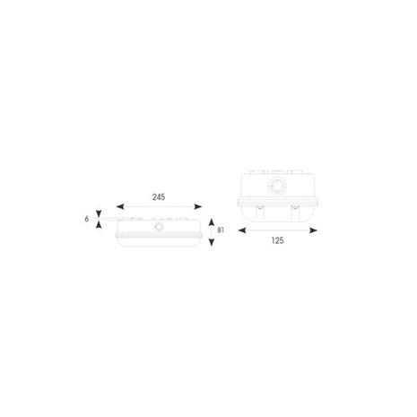 MM11 LED, 5 of 8W schakelbaar, 3000/4000K schakelbaar, 570 of 940 lumen, zwart/opaal